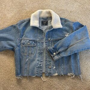 Cropped jean jacket
